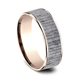 Ammara Stone 7.5mm Comfort-fit Design Wedding Band