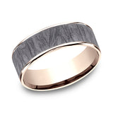 Ammara Stone 7.5mm Comfort-fit Design Wedding Band