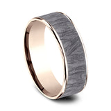 Ammara Stone 7.5mm Comfort-fit Design Wedding Band