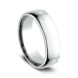 Platinum 4.5mm/5.5mm/6.5mm/7.5mm European Comfort-Fit Wedding Ring