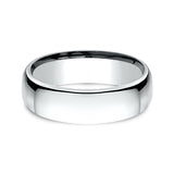 14K White Gold/Yellow Gold/Rose Gold 6.5mm European Comfort-Fit Wedding Ring