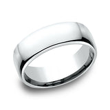 Platinum 4.5mm/5.5mm/6.5mm/7.5mm European Comfort-Fit Wedding Ring