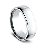 Platinum 4.5mm/5.5mm/6.5mm/7.5mm European Comfort-Fit Wedding Ring