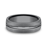 Tantalum 6.5mm Comfort-fit Design Wedding Band