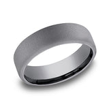 Grey Tantalum 6.5mm Comfort-fit wedding band