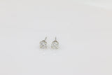 Diamond Stud Earrings in 14KT White Gold ( 0.75ct tw dia )