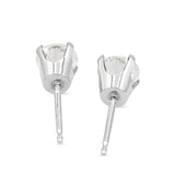 Diamond Stud Earrings in 14KT White Gold ( 0.75ct tw dia )