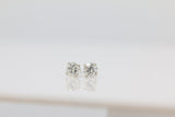 Diamond Stud Earrings in 14KT White Gold ( 0.75ct tw dia )