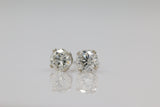 Diamond Stud Earrings in 14KT White Gold ( 0.75ct tw dia )