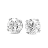 Diamond Stud Earrings in 14KT White Gold ( 0.75ct tw dia )
