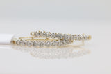 Diamond Hoop Earrings in 10KT Yellow Gold ( 0.5ct tw dia )