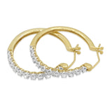 Diamond Hoop Earrings in 10KT Yellow Gold ( 0.5ct tw dia )