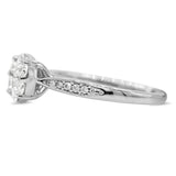 Cluster Diamond Ring in 14KT White Gold ( 0.63ct tw dia ))