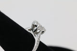 Cluster Diamond Ring in 14KT White Gold ( 0.63ct tw dia ))