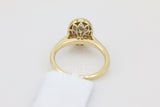 Diamond Cluster Bezel Set Ring in 14KT Yellow Gold ( 1.2ct tw dia )