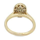 Diamond Cluster Bezel Set Ring in 14KT Yellow Gold ( 1.2ct tw dia )