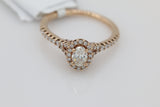 Oval Halo Diamond Ring in 14KT Rose Gold ( 3.4ct tw dia / 3.8 ctw )