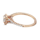 Oval Halo Diamond Ring in 14KT Rose Gold ( 3.4ct tw dia / 3.8 ctw )