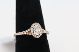 Oval Halo Diamond Ring in 14KT Rose Gold ( 3.4ct tw dia / 3.8 ctw )