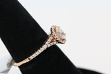 Oval Halo Diamond Ring in 14KT Rose Gold ( 3.4ct tw dia / 3.8 ctw )