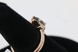 Diamond Salt and Pepper Dual Band Ring in 14KT Rose Gold ( 1.17ct dtw )