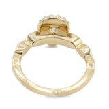 Pear Diamond Ring with Halo in 14KT Yellow Gold ( 5.8ct tw dia / 1.4 ctw )