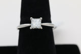 Diamond Solitaire Ring in 14KT White Gold ( 1.01ct tw dia )