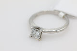 Diamond Solitaire Ring in 14KT White Gold ( 1.01ct tw dia )