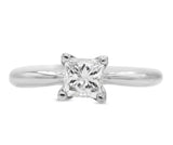 Diamond Solitaire Ring in 14KT White Gold ( 1.01ct tw dia )