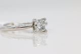 Diamond Solitaire Ring in 14KT White Gold ( 1.01ct tw dia )