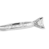 Diamond Solitaire Ring in 14KT White Gold ( 1.01ct tw dia )