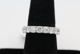 Prong Set Diamond Band Ring in 14KT White Gold ( 2ct dtw )