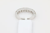Prong Set Diamond Band Ring in 14KT White Gold ( 2ct dtw )
