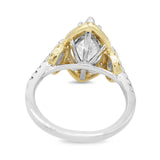 Diamond Marquise Halo Ring in 14KT White and Yellow Gold ( 2.21ct dtw / 1.55ct center )
