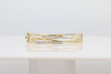 Crossover Diamond Bangle in 14KT Yellow Gold ( 0.49ct tw dia )