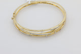 Crossover Diamond Bangle in 14KT Yellow Gold ( 0.49ct tw dia )