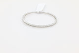 Scalloped Diamond Bangle in 14KT White Gold ( 1.29ct tw dia )