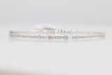 Exquisite Diamond Bangle in 14KT White Gold ( 0.56ct tw dia )