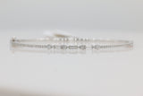 Exquisite Diamond Bangle in 14KT White Gold ( 0.56ct tw dia )