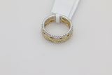 Twisted Diamond Band in 14KT Two Tone Gold ( 0.47ct tw dia )