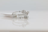 Diamond Multi Band Ring in 14KT White Gold ( 0.41ct dtw )