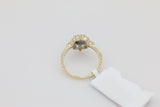 Diamond Salt and Pepper Ring in 14KT Yellow Gold ( 1.25ct dtw )