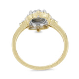 Diamond Salt and Pepper Ring in 14KT Yellow Gold ( 1.25ct dtw )