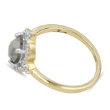 Diamond Salt and Pepper Ring in 14KT Yellow Gold ( 1.25ct dtw )