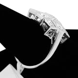 Diamond and Ruby Ring in 14KT White Gold ( 1.05ct dtw )