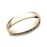 18K White Gold/Yellow Gold Standard Comfort-Fit Wedding Ring