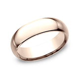 14K Rose Gold 7mm Standard Comfort-Fit Wedding Ring