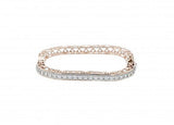 Solid 14K rose gold bracelet with 2.00ct. diamonds