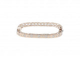 Solid 14K white gold bracelet with 1.02ct diamonds