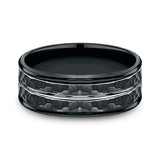 Cobalt 8mm Comfort-Fit Design Wedding Band